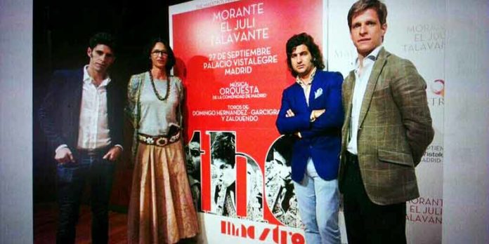 Presentación del cartel 'The maestros' con Talavante, Morante y El Juli.