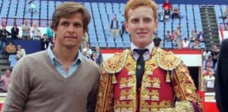 El Juli y Jesús Bayort, al término de la final en Bilbao.