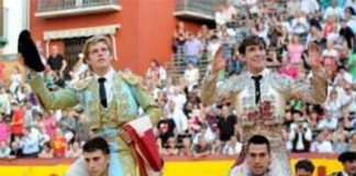 Borja Jiménez y Fernando Rey, a hombros hoy jueves en Algemesí.
