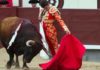 Un bello muletazo de Daniel Luque esta tarde en Madrid. (FOTO: las-ventas.com)