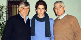 Simón Casas, el novillero Ginés Marín y el empresario sevillano Pepe Cutiño.