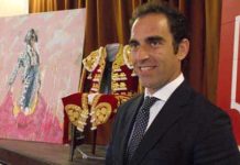 Salvador Cortés, en la presentación del cartel de su corrida como único espada en Écija.