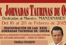 Cartel de las nuevas jornadas taurinas de Osuna.
