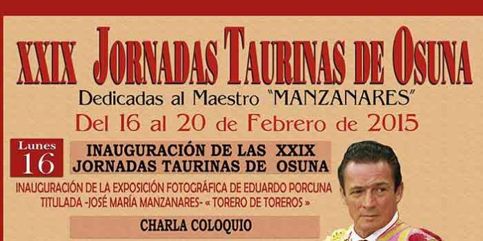 Cartel de las nuevas jornadas taurinas de Osuna.