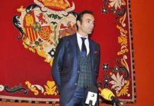 El Cid, antes de comenzar el encuentro con la prensa taurina sevillana.