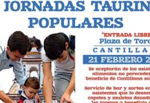 Cartel del acto de promoción de la Fiesta mañana sábado en Cantillana.