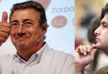 El alcalde de Sevilla, Juan Ignacio Zoido, y el torero sevillano Morante de la Puebla.
