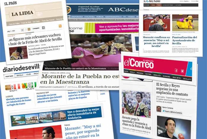 El nuevo escándalo de la Maestranza, en las portadas de los periódicos.