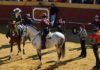 El paseíllo del festival celebrado hoy sábado en Cazalla de la Sierra.