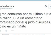 El mensaje de disculpas de Carlos Herrera realizado tres días después de generar la polémica.