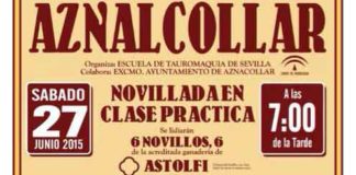 Cartel del festejo de la Feria de Aznalcóllar.