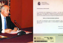 El empresario de la Maestranza, Ramón Valencia, y la Resolución del Ministerio de Economía de apertura de expediente sancionador.