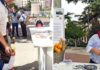 Presentación del helado con 'sabor' a Morante en la Feria de Logroño.