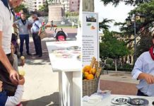 Presentación del helado con 'sabor' a Morante en la Feria de Logroño.