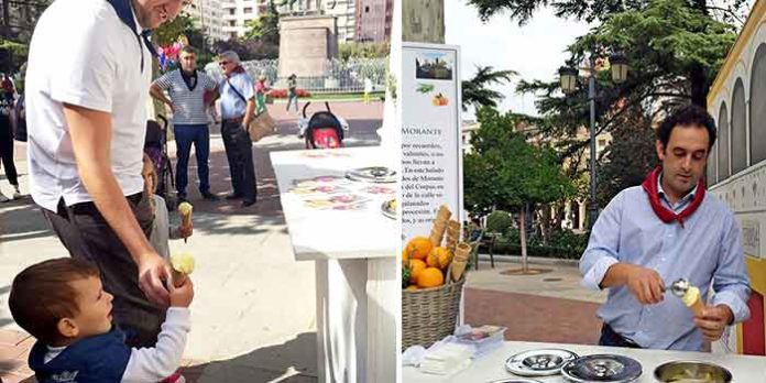 Presentación del helado con 'sabor' a Morante en la Feria de Logroño.