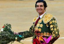 Morante torea en la Monumental de México en enero.