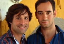 El rejoneador Andrés Romero y el taurino sevillano Jorge Cutiño. (FOTO: Arizmendi)