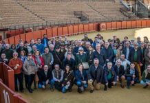 Los presidentes de plazas españolas, en la Maestranza.