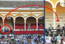 En la pasada Feria de San Miguel se pudo ver la histórica imagen de una mujer (ahora ya 'dama maestrante') ocupando asiento en la zona del palco reservada sólo a hombres. (FOTO: Javier Martínez)