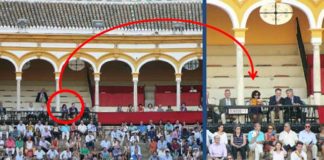 En la pasada Feria de San Miguel se pudo ver la histórica imagen de una mujer (ahora ya 'dama maestrante') ocupando asiento en la zona del palco reservada sólo a hombres. (FOTO: Javier Martínez)