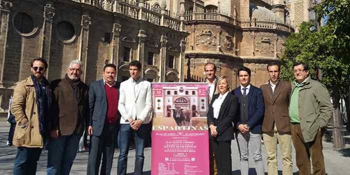 Presentación del cartel de Espartinas en la Diputación de Sevilla.