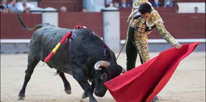 Un natural de El Cid hoy en Madrid. (FOTO: las-ventas.com)