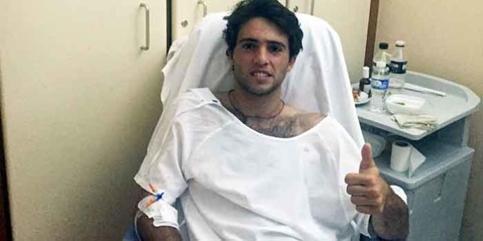 Rafa Serna, ingresado aún en un hospital de Madrid.