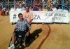 El banderillero José Manuel Soto, en el homenaje del mes pasado en la Feria de su pueblo, La Algaba.