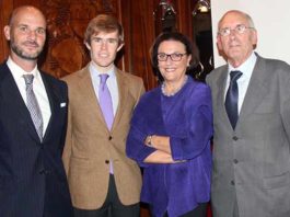 Javier Jiménez, en el acto del Club Taurino de París.