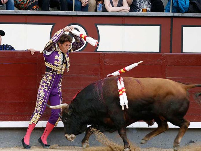 Manuel Escribano, en un ajustado par en las tablas.