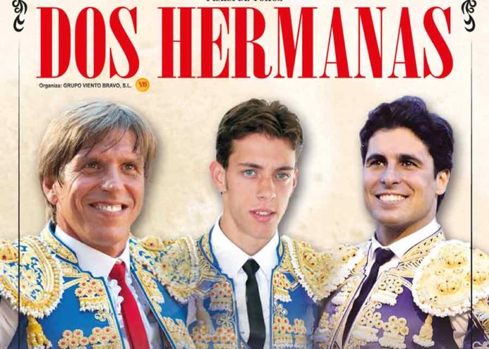 Cartel anunciador para Dos Hermanas.