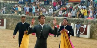 Manuel Escribano, triunfador hoy sábado en el festival celebrado en Medina de Rioseco (Valladolid).