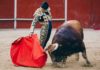 Pablo Aguado, toreando de derechas hoy en Collado Mediano. (FOTO: Andrés Gete)