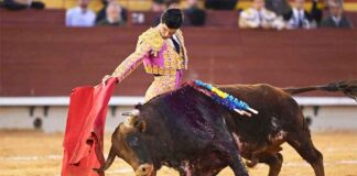 Pablo Aguado corta una oreja en Castellón