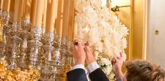 Borja Jiménez, con la Virgen del Refugio de San Bernardo